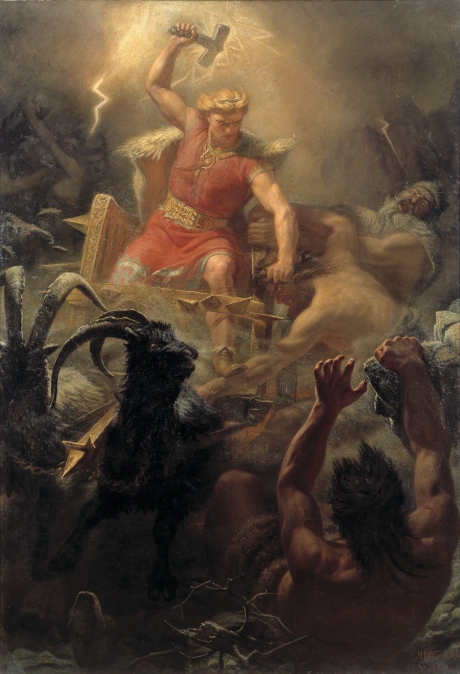 Combat de Þórr contre les géants, Mårten Winge